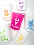 Personalized Coastal Bachelorette Cups | Custom Party Cups | Beach Bachelorette Party | Lake Life | Palm Springs | Custom Party Favors