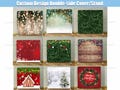 Christmas Photobooth Square Backdrop Studio Custom Tension Cover Stand Wall Bokeh Xmas Party Photography Background 360 Photo Booth Banner