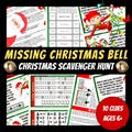 Christmas Scavenger Hunt For Kids, Printable Kids Activity, Kids Treasure Hunt, Printable Party Game, Riddles Game