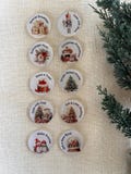 25 Acrylic Christmas Advent Tokens | Stocking Stuffers | Child Reward Tokens