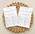 Mommys Phrase Baby Shower Game, Printed Minimalist Guess Mommys Phrase Game, Modern Baby Shower Games
