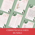 Christmas Party 6 Pack of Games | Fun Christmas Games for Adults & Kids | Winter Party | Printable Christmas Games | Work Party Games