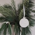 Colorful Christmas tree bauble with name | Personalized Christmas decoration | Pendant with desired name | Santa stocking | Christmas tree decoration
