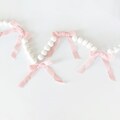 Bow Felt Ball Garland | Christmas Bow Garland | Christmas Ribbon Garland | Holiday Bow Garland | Christmas Decorations | Christmas Banner