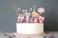 Caketopper Circus I Children's Birthday Cake Decoration Circus Tent Pennant Chain Clown DIY Birthday Wuselkopf Cake Topper Wuselkopf