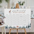Baby It's Cold Outside Due Date Calender, Winter Baby  Birth Date Sign Template, Due Date Sign, Baby Shower Arrival Date Sign, Due Date Game