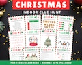 Christmas Clue Hunt | Christmas Scavenger Hunt | Santa Scavenger Hunt | Indoor Christmas Treasure Hunt | Christmas Family Game | Printable
