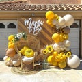 119pcs Sunflower Balloon Garland Kit - Yellow, Caramel & Sand Balloons Arch for Baby Shower, Birthday Party Decor, Bridal Shower and Wedding