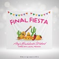 Customized Name Final Fiesta Bridal Shower Decorations Mexico Theme Bachelorette Party Backdrop Bachelorette Weekend Banner Bach Tapestry