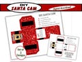 Santa Cam, Printable Santa Camera, DIY Santa Cam, Color & Cut Santa Camera Cube, Santa's Watching, Printable Activity