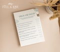 True or False Baby Shower Trivia Game | Hot Air Balloon Baby Shower | Up Up and Away  | Baby Boy | Blue | Baby Shower Games | Sprinkle UA103