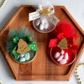 Custom Christmas Almond Candy Favors, Personalized Christmas Gifts, Christmas Table Decor, Gifts For Guests, Secret Santa Gifts