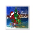 Red Santa Octopus Wrapped Around Christmas Tree Holiday Party Uncoined Napkins