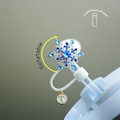 Rotatable Blue Snowflake Straw Topper Cover,Christmas Stanley Straw Cover,10 MM Straw Cap for Stanley Cup,Snowflake Tumbler Accessories