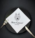 Dog Lover Gifts,Custom Pet Portrait, Napkins For Wedding,  Dog Lover Gifts, Dog Illustration Napkins,Dog Wedding Napkins