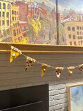 Thanksgiving Felt Pie Banner - Berry and Pumpkin Pie