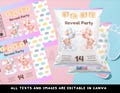 Cute Bears Baby Gender Chip Bag Editable in Canva