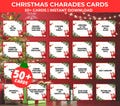 Christmas Charades Game, Christmas Printable Game, Christmas Party Game for Adults and Kids, Christmas Movie Christmas Song Printable