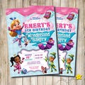 Digital Personalized Birthday Invitation. Alice's wonderland bakery birthday party Invite. Alice bakery e-invite. Any age