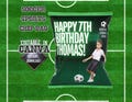 Soccer Birthday Chip Bag Green Glow Birthday Party Favors