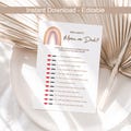 Guess Who Said It Mommy or Daddy Baby Shower Game He said She Said Mom or Dad Said It Babyshower Game Rainbow Boho Girl Boy EDITABLE Instant