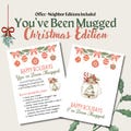 Christmas You've Been Mugged Game - Printable Mug Game Signs - Holiday Mug Game Instructions - Office Mug Treat Game - You've Been Mugged