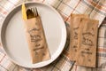 Thankful for Seconds cutlery Bags || Personalized holiday, thanksgiving cutlery bag, turkey day, utensil bag, Friendsgiving