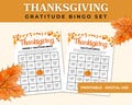 Gratitude Bingo Game Set for Thanksgiving Fun, Thanksgiving Bingo: A Fun Way to Celebrate Gratitude