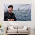 Tapestry Wall Hanging, Kim Jong Un Live Laugh Love Funny Text Pattern Dorm Decor, Bedroom Living Room Decoration, Wall Art Gift, Wall Decor
