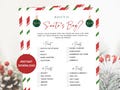 Christmas Party Game, What's In Santa's Bag Printable Christmas Activity, Christmas Trivia, Holiday Trivia, Holiday Printable Christmas Game