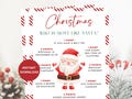 Christmas Printable Worksheet Activity Game, Who Is Most Like Santa Game, Christmas Party Games, Christmas Kids Adult Game, Christmas Trivia
