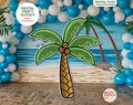 BIG CUTOUT Green Palm Tree Cutout Beach Party Aloha Party Party Pool Party Palm Birthday Party Life Size Cutout Standee Coconut Palm Tree