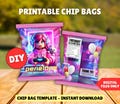Editable Roblox Chip Bag Printable Template Customizable DIY Birthday Bag Roblox Girl Gamer Birthday Instant Download Digital File Only