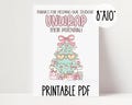 Holiday Treat Sign for Teachers | Teacher Appreciation Gift | DIY Group Teacher Gift | Holiday Thank You Printable PDF | DIY Teacher Xmas