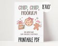 Christmas Cookie Sign for Teachers | Teacher Appreciation Gift | Group Teacher Gift | Holiday Thank You Printable PDF | DIY Teacher Xmas
