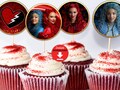 The Rise of Red Cupcake Toppers, The Rise of Red Decorations, The Rise of Red Birthday, Digital Cupcake Toppers, Instant Download