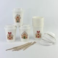 Gingerbread House Cups - Christmas Party Cups, Gingerbread Party Supplies, Kid Christmas Cups, Christmas To Go Cups, Paper Holiday Hot Cups