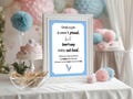 Don't Say Baby Game Printable Baby Shower Games in 3 sizes Instant Download Pastel Baby Blue