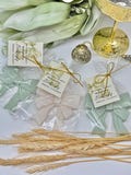 Sage Green Soap Favors, Bow and Bow Wedding gifts, Bow Party Gold Theme decor Baby Girl Gift Decorate, Sweet 16 Party favors, Birthday Party