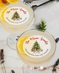 Personalized Christmas Cocktail Toppers/Edible Image  Christmas Party Decor/Christmas Day Pack/Party Cocktail Topper/Drink up Garnish