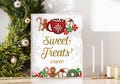 Christmas Sweet Treats Party or Shower Table Sign, Sweet Christmas, 2 Sizes, INSTANT DOWNLOAD, SC01
