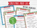 Christmas Mad Libs | Includes 10 Games | Funny Christmas Games| Kid-Friendly Games | Christmas Family Games | Instant Download