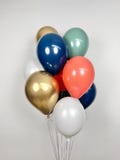 Winter Balloons, 11” Polar Express Balloons, All Aboard, Winter Wonderland, Choo Choo I’m Two, Christmas Party, Magical Kids Birthday