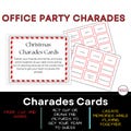 Christmas Office Games, Christmas Charades, Family Friendly Work Christmas Party Game, Christmas Work Games, Office Christmas Party Charades
