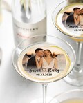 EDIBLE Photo Wedding Cocktail Toppers/Custom Wedding Reception Drink Toppers/Cocktail Drink Garnish Discs/Edible Wedding Topper Party Decor