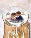 EDIBLE Wedding Drink Toppers with photo/Custom Wedding Cocktail Toppers/Photo Reception Favors/Cupcake Toppers/Edible Wedding Party Decor