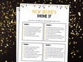 New Years Drink If Game Printable New Years Eve Game New Years Drinking Game NYE Game New Years Eve Party Game New Years Game For Adults