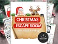 Christmas Escape Room, DIY Escape Room Kit, Printable Christmas Game for Kids, Teens, Family Escape Room Puzzle, Holiday activity