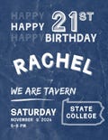 Penn State Birthday Party Event Template, Editable Party Invitation Design, Canva DIY Template, Birthday Event Decor