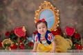 Snow White Cake Smash Backdrop - 1st Birthday Backdrop Girl - The Fairest One Backdrop for Photography - Cake Smash Background WHM556 LPS